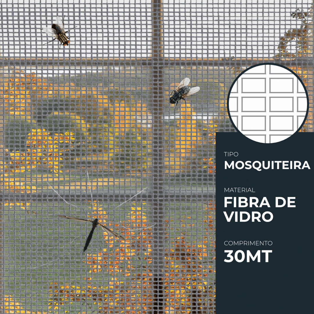 Rede Mosquiteira de Fibra de Vidro - 30MT