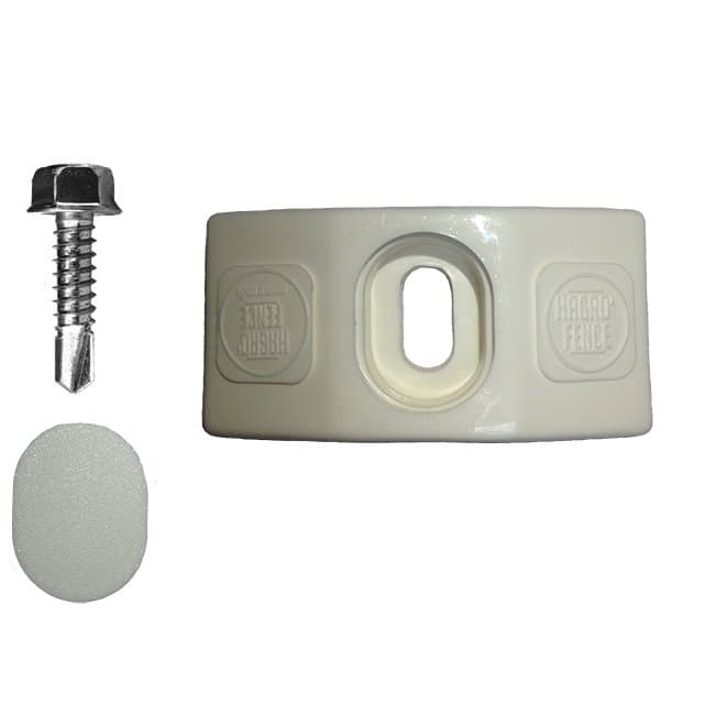Abraçadeira Plástico de Topo p/ Poste - Branco RAL9010