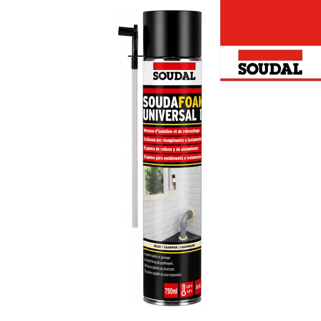 Espuma Poliuretano Soudafoam Universal M Soudal - 750ML 