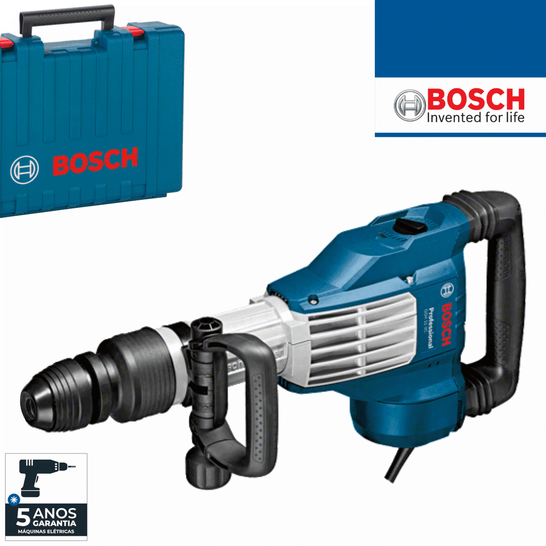 Martelo Demolidor Elétrico Bosch Profissional 11KG GSH 11 VC + Mala (0611336000)