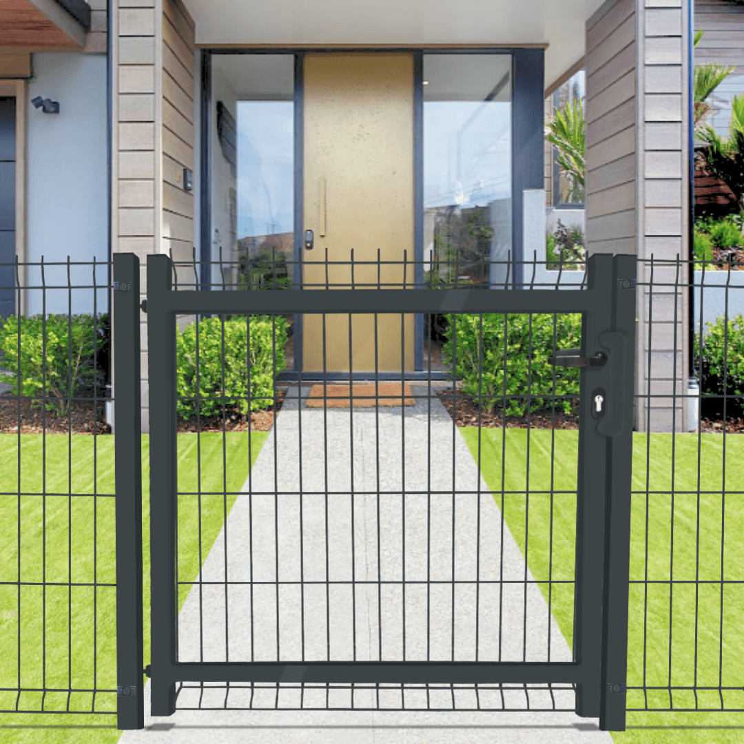 Porta LH Cinza RAL7016 p/ Jardim