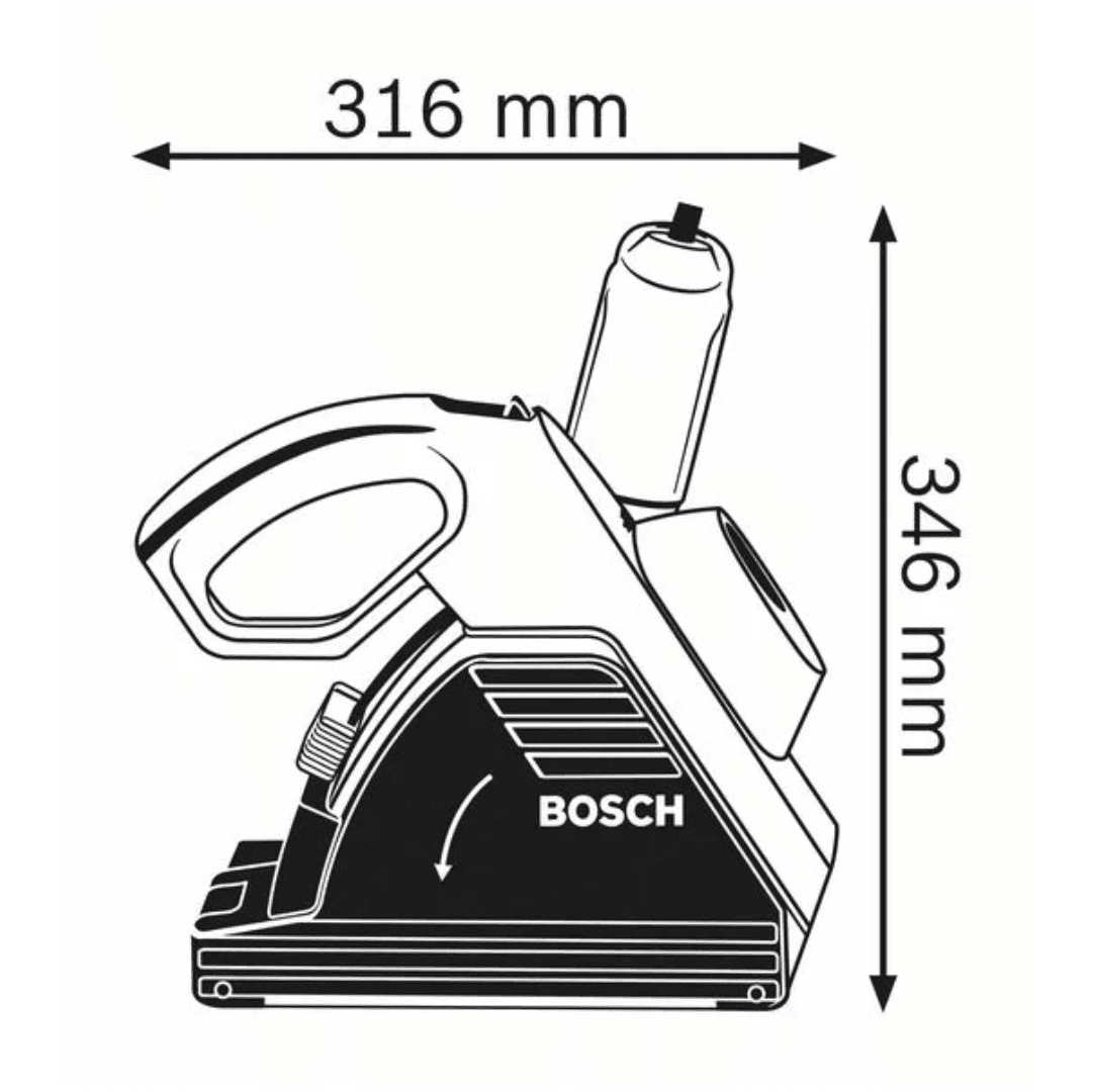 Fresadora de Abrir Roços Elétrica Bosch Profissional GNF 35 CA (0601621703)