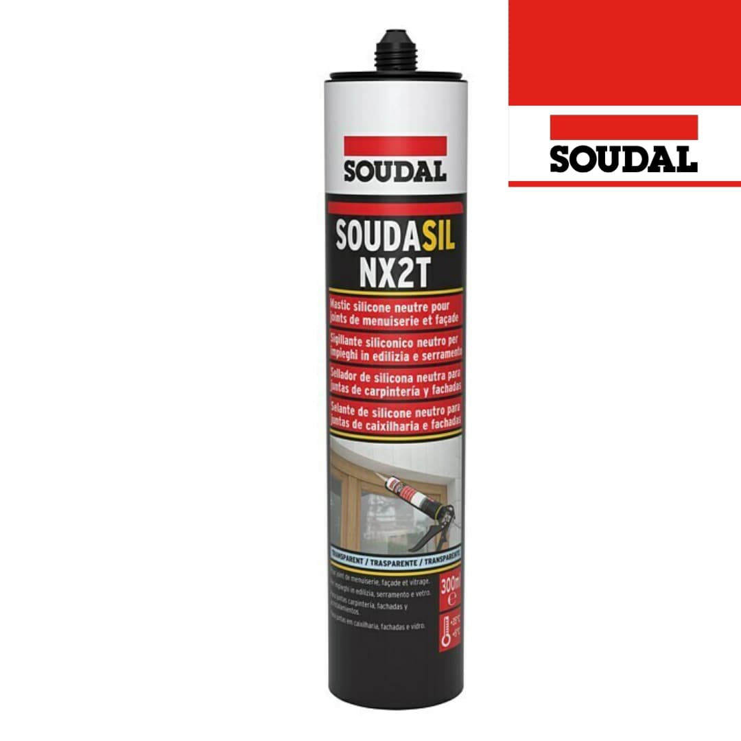 Silicone Soudasil NX2T Transparente Soudal - 300ML
