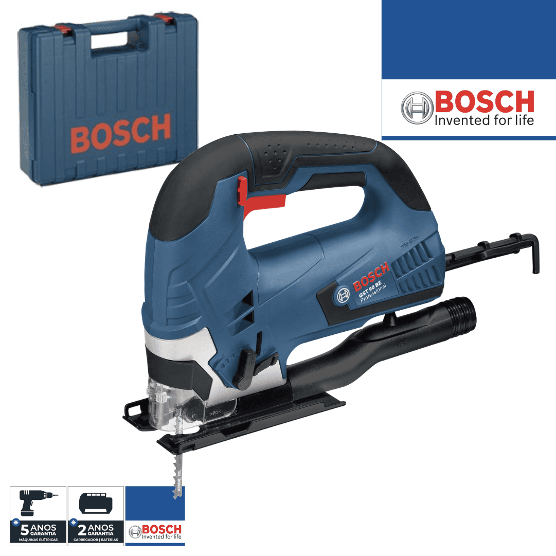 Serra Vertical Tico Tico Bosch Profissional GST 90 BE + Mala (060158F000)