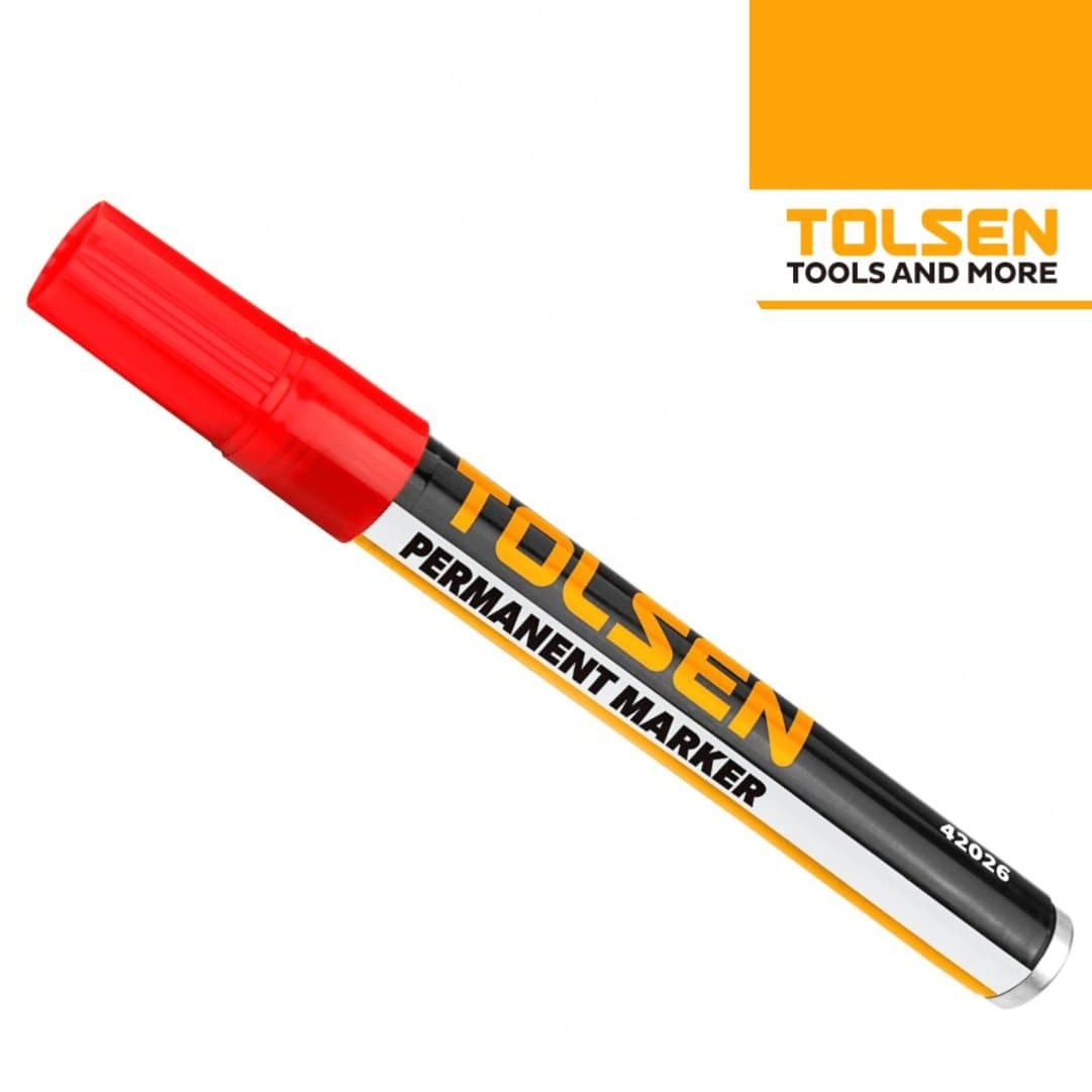 Marcador Permanente Tolsen - Vermelho
