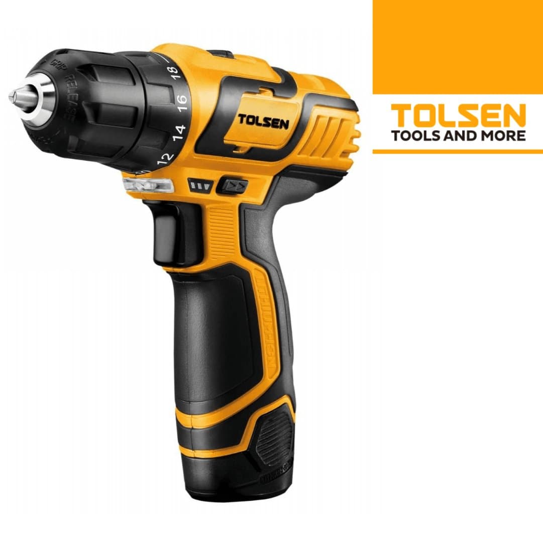 Aparafusadora Tolsen 12V + 1 Bateria 1.5Ah + Carregador 