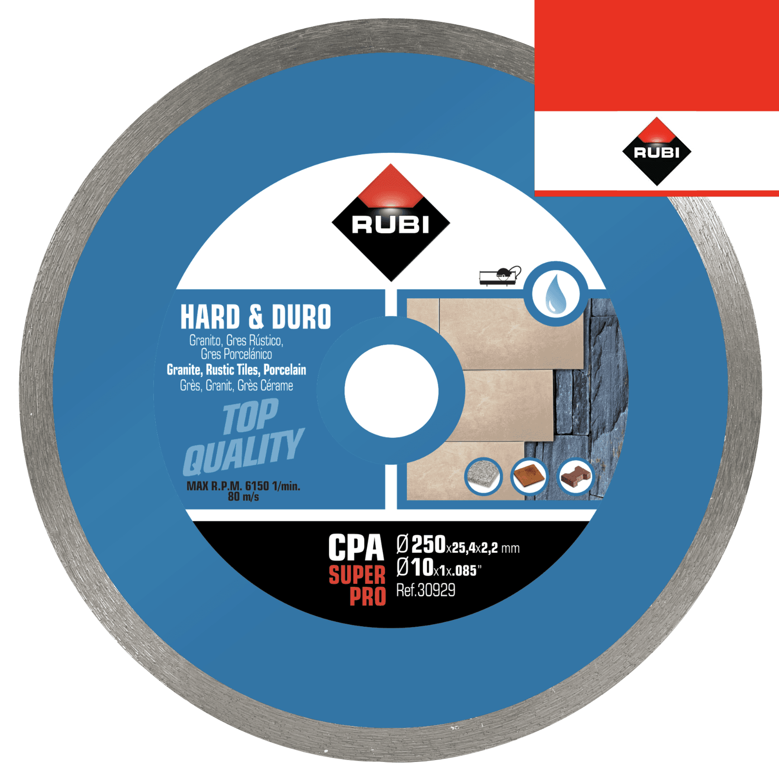Disco Diamante Rubi Material Duro Contínuo CPA Superpro