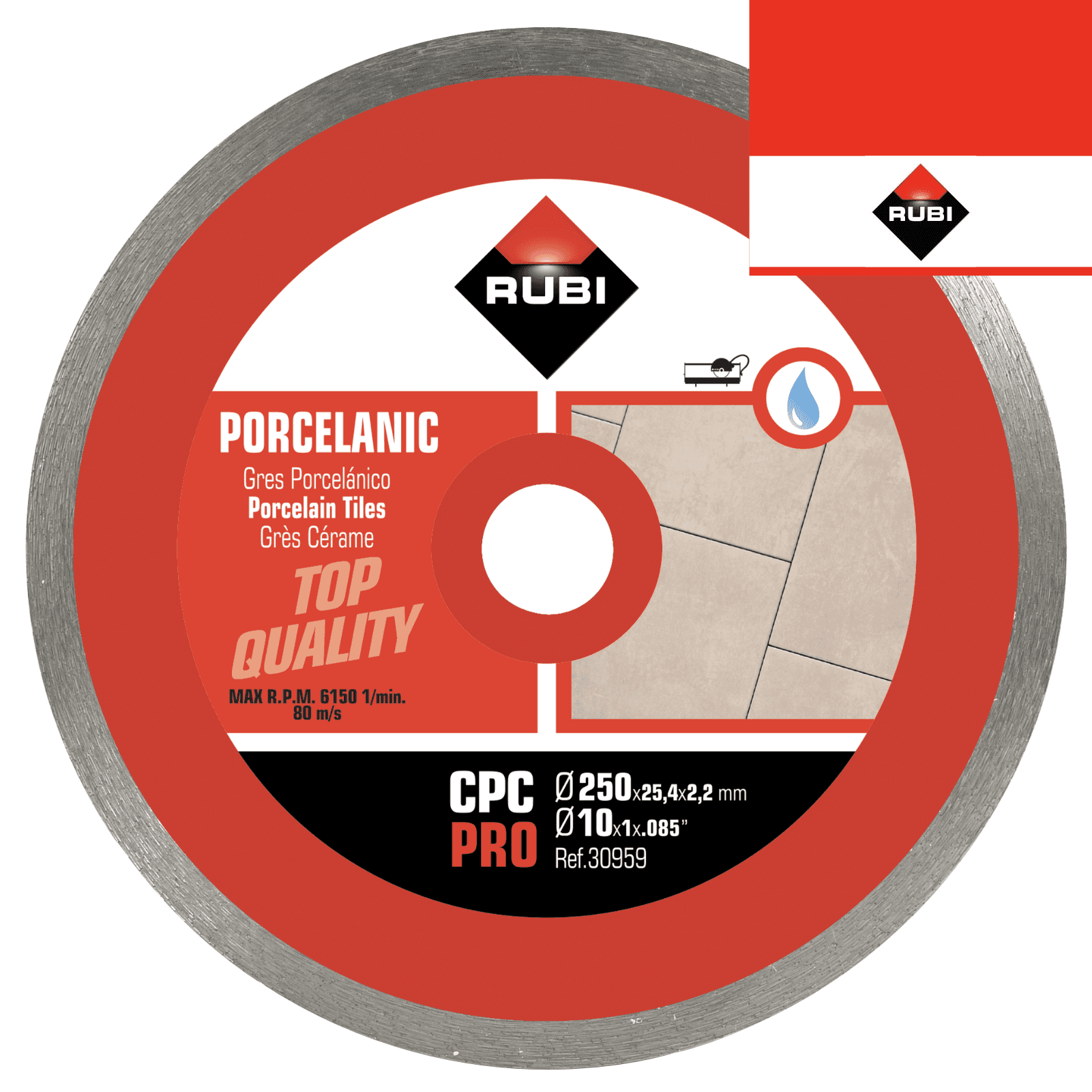 Disco Diamante Rubi Grés Porcelânico Contínuo CPC PRO