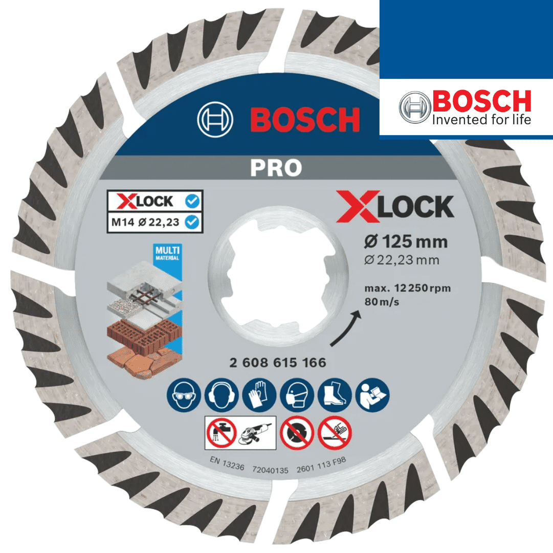 Disco Diamante Bosch X-Lock Standard Universal 125MMx2MM (2608615166)