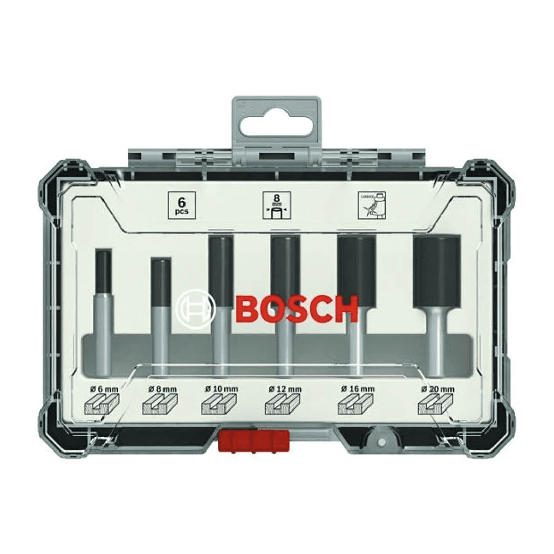 Jogo Fresas Bosch 8MM - 6PCS (2607017466)