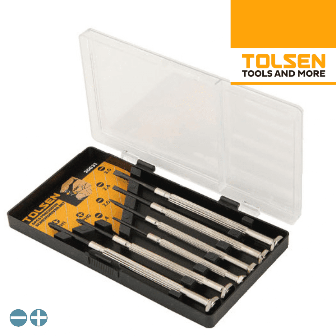 Kit Chaves Precisão Aparafusar Tolsen - 6PCS 