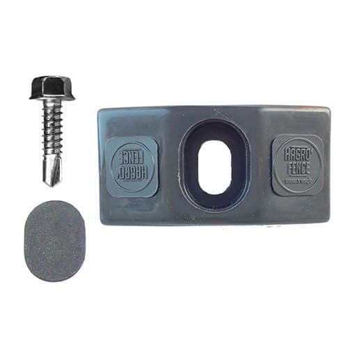 Abraçadeira Plástico de Topo p/ Poste - Cinza RAL7016