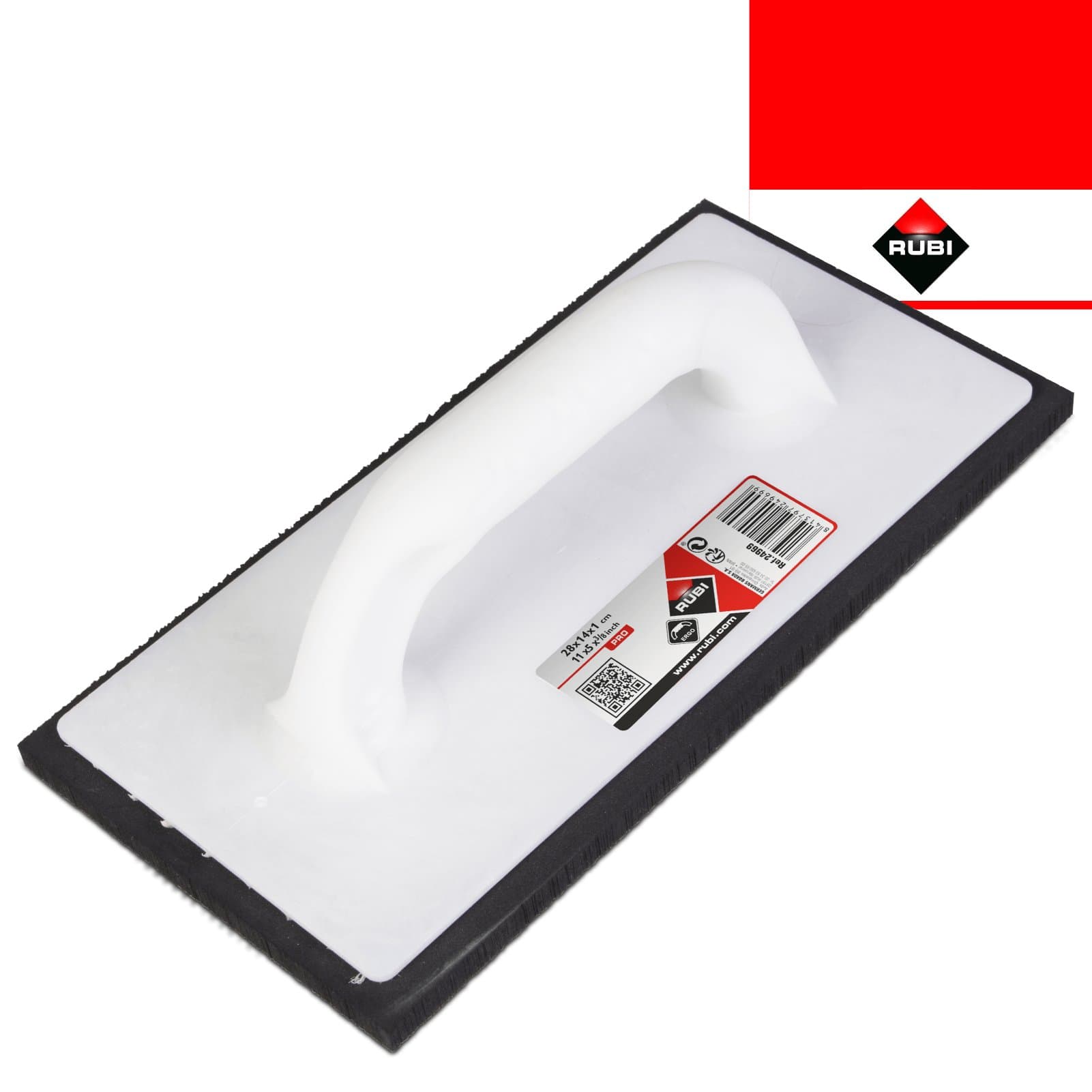 Talocha Borracha Rubi Pro p/ Juntas 28x14x1CM 