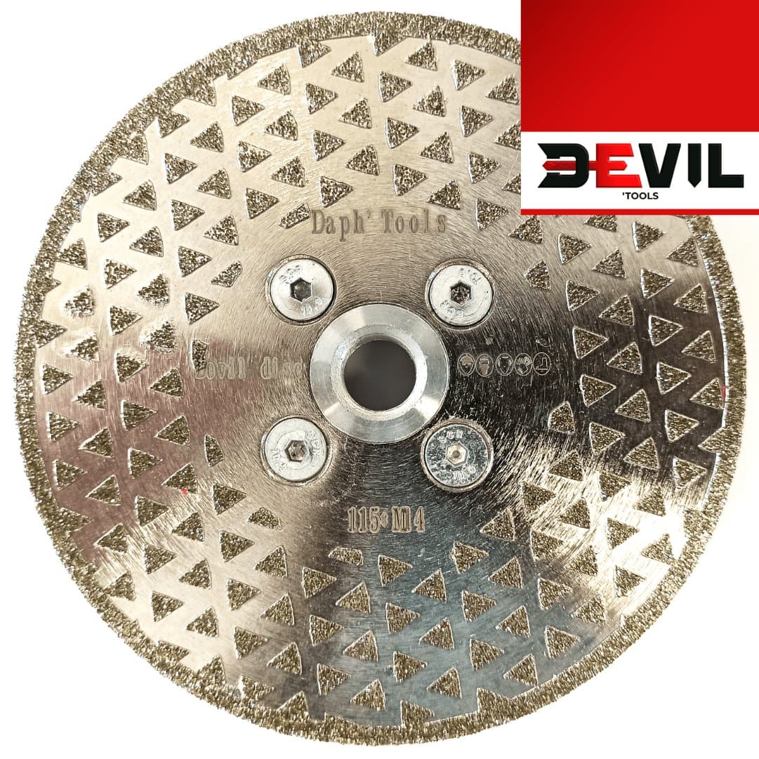 Disco Diamante Corte Desbaste Devil'Tools 115MM