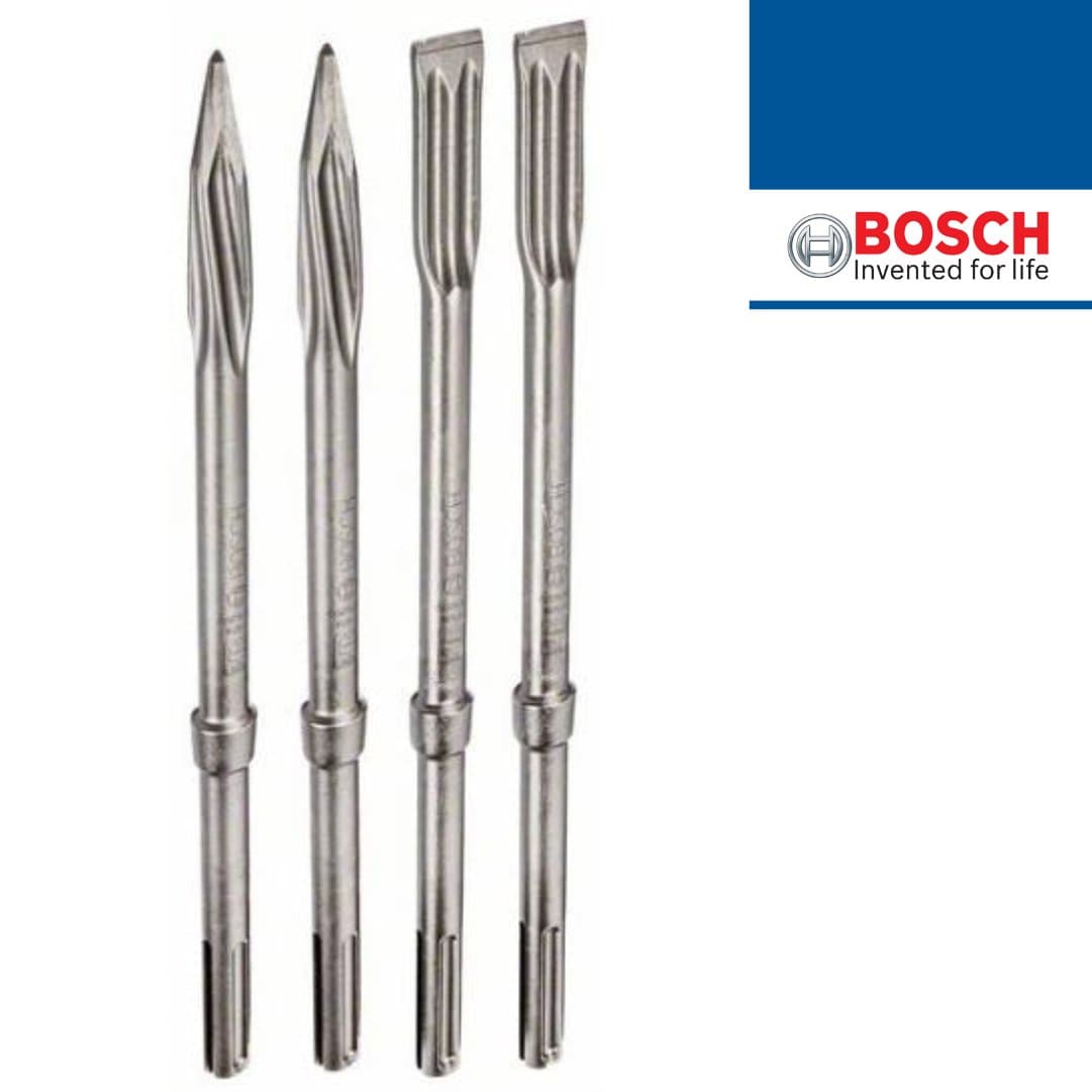 2 Ponteiros SDS-Max + 2 Cinzéis Autoafiável SDS-Max (2607017368)