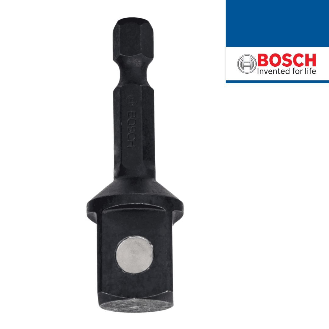 Adaptador p/ Chave Caixa Impacto Bosch p/ Sistema Pick and Click 1/2''Mx1/4