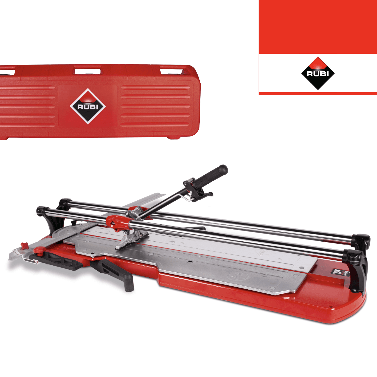 Cortador de Cerâmica Manual Rubi Profissional TX-1020 Max + Mala 