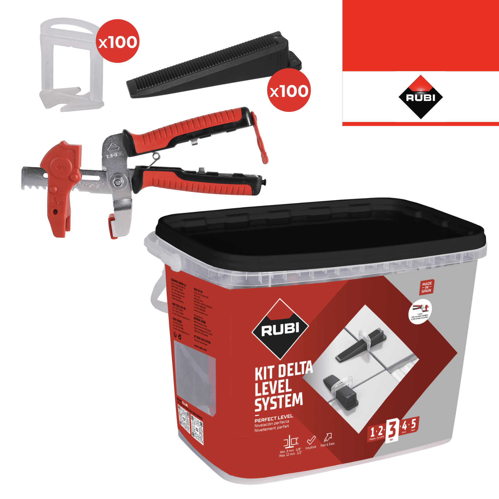 Kit Delta Level System Rubi 1,0MM (03956)