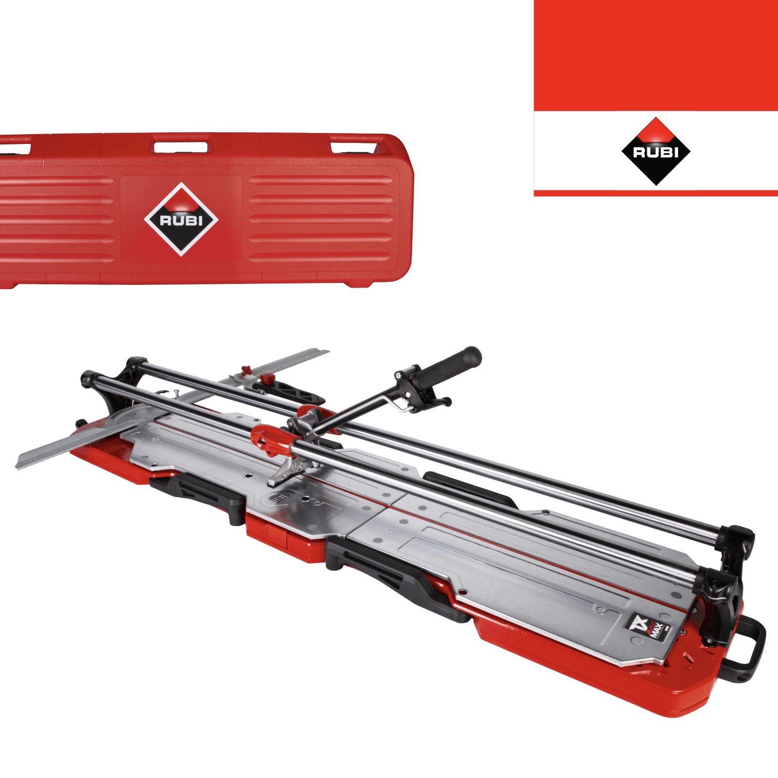 Cortador de Cerâmica Manual Rubi Profissional TX-1250 Max + Mala 