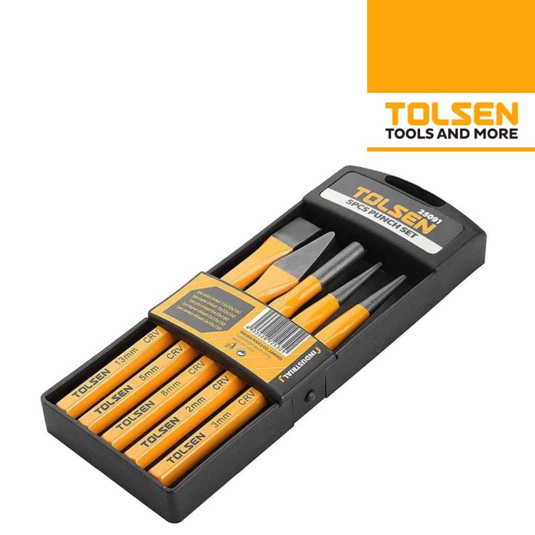 Jogo Punções Tolsen Industrial - 5PCS 