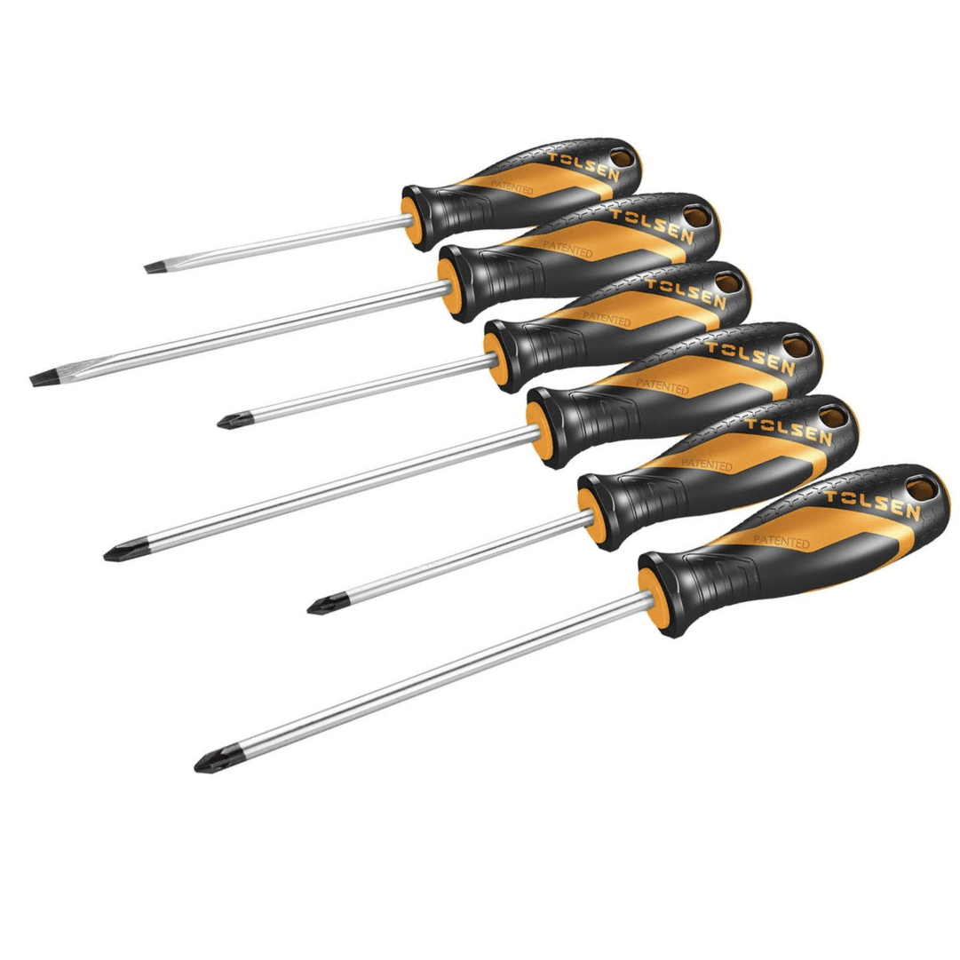Jogo Chaves Fenda/PH/PZ Tolsen - 6PCS 