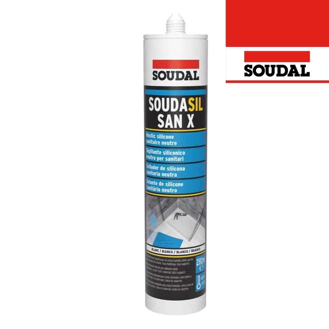 Silicone Soudal Soudasil San X Transparente - 280ML