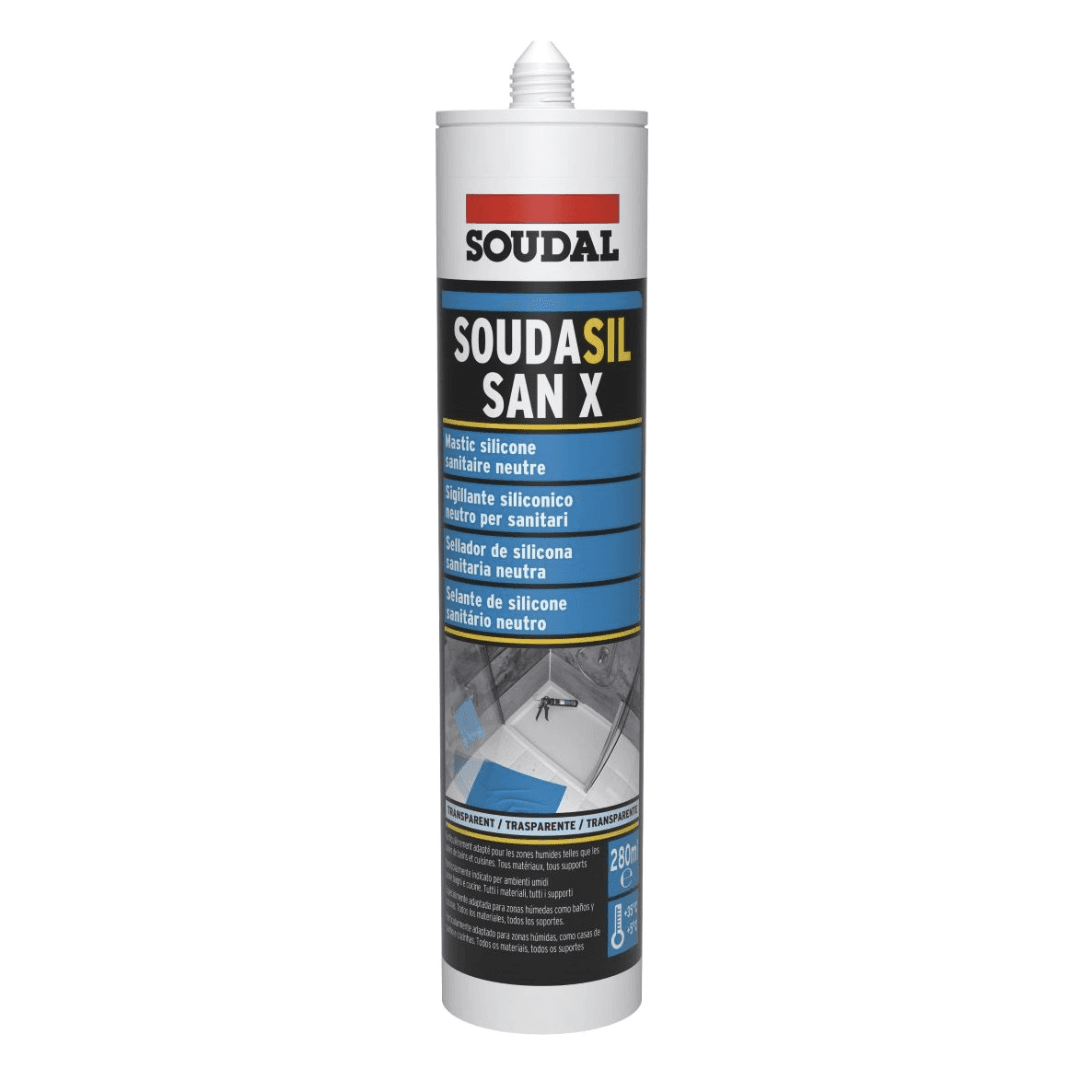 Silicone Soudal Soudasil San X Transparente - 280ML