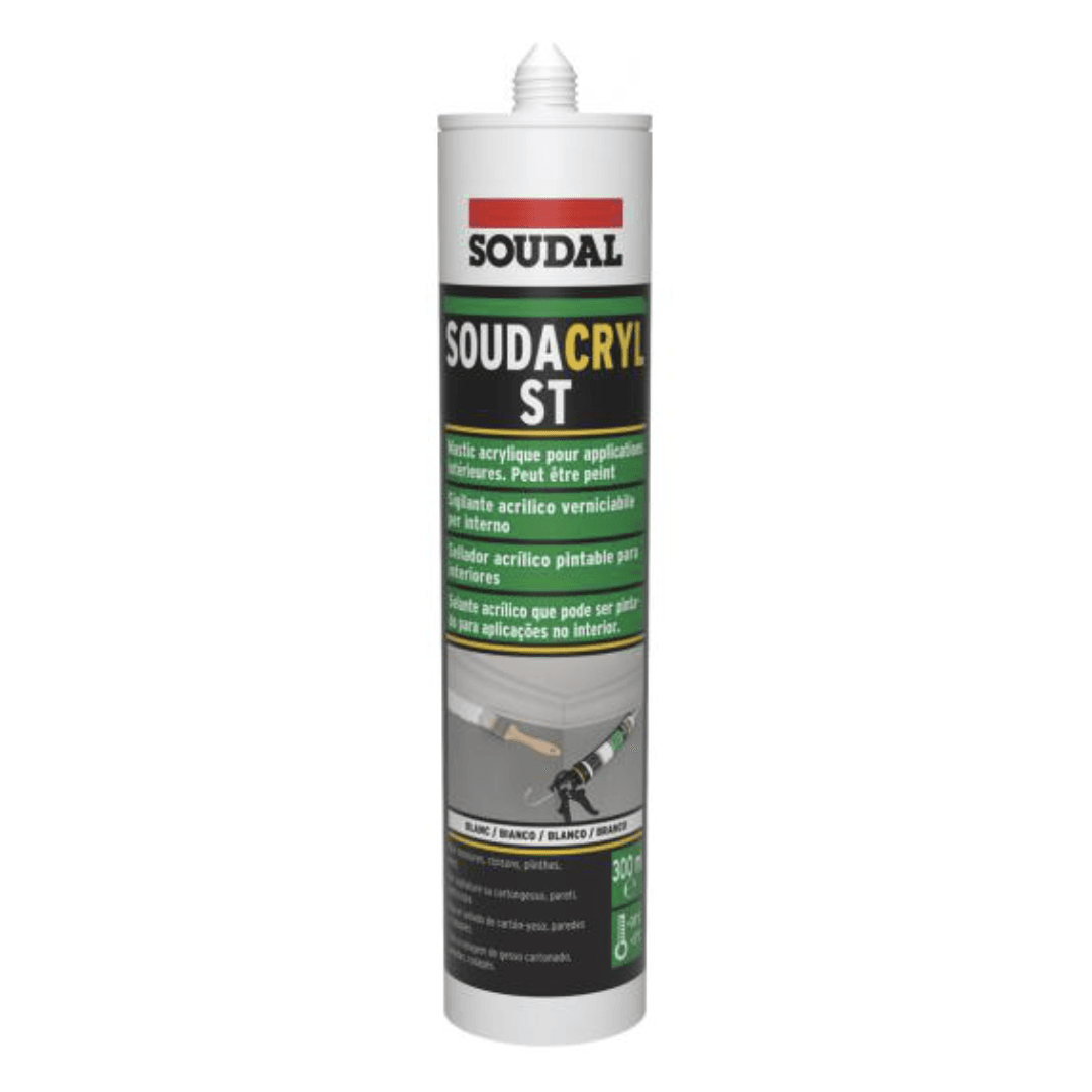 Silicone Soudacryl ST Soudal Branco - 300ML