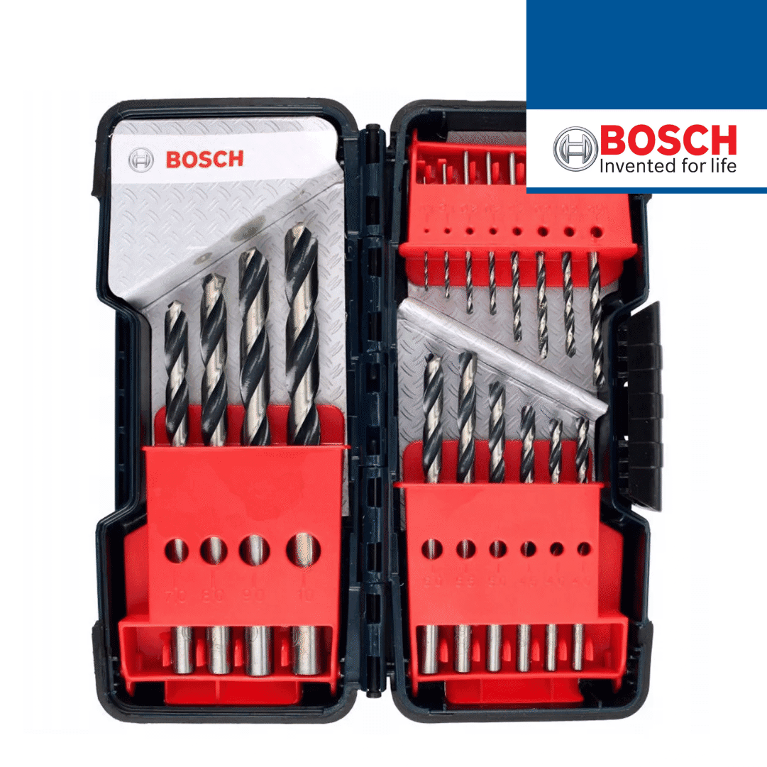 Conjunto Brocas Bosch p/ Metal HSS-R PointTeQ 1MM-10MM - 18UNI (2608577350)