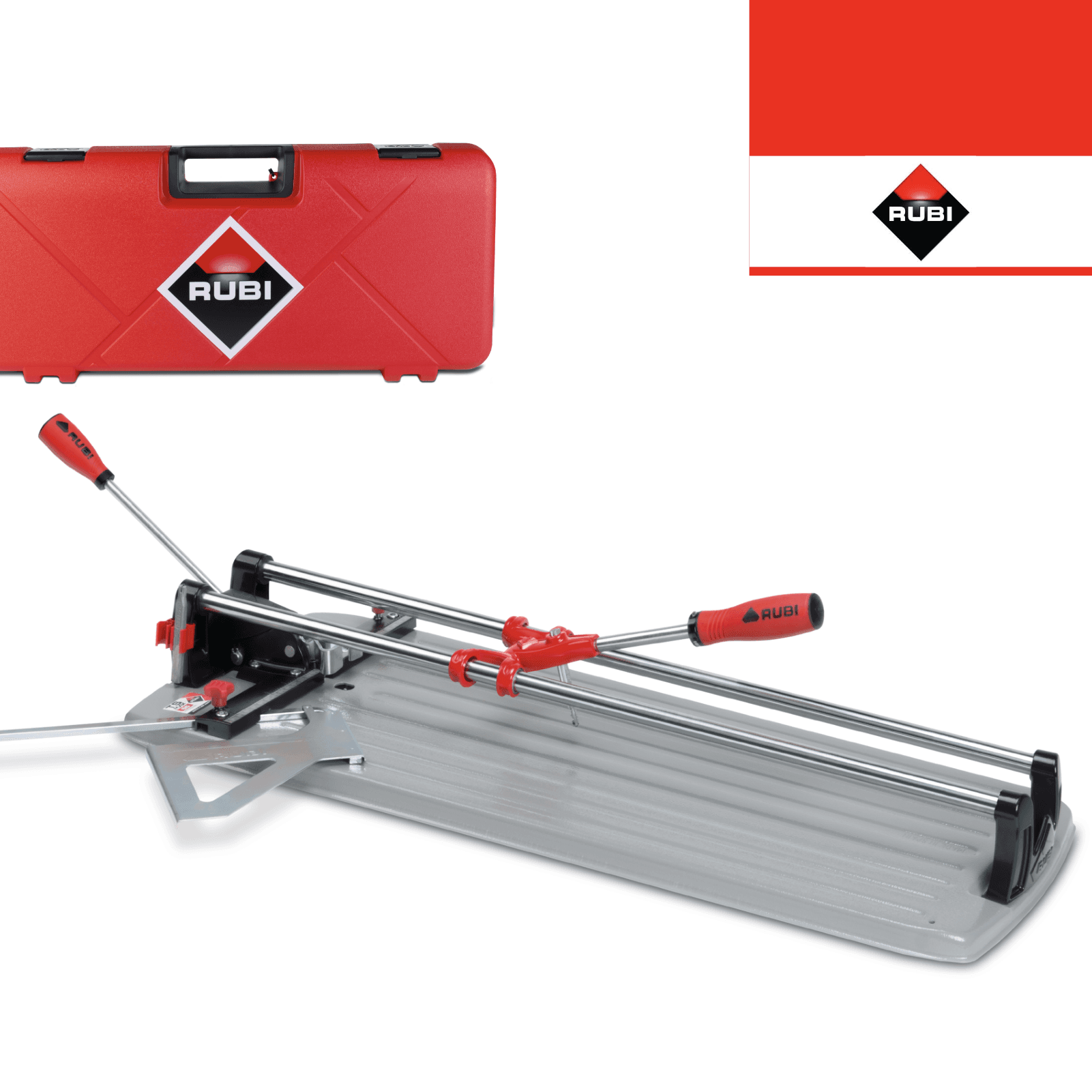 Cortador de Cerâmica Manual Rubi Profissional Cinzento TS-57 Max + Mala 