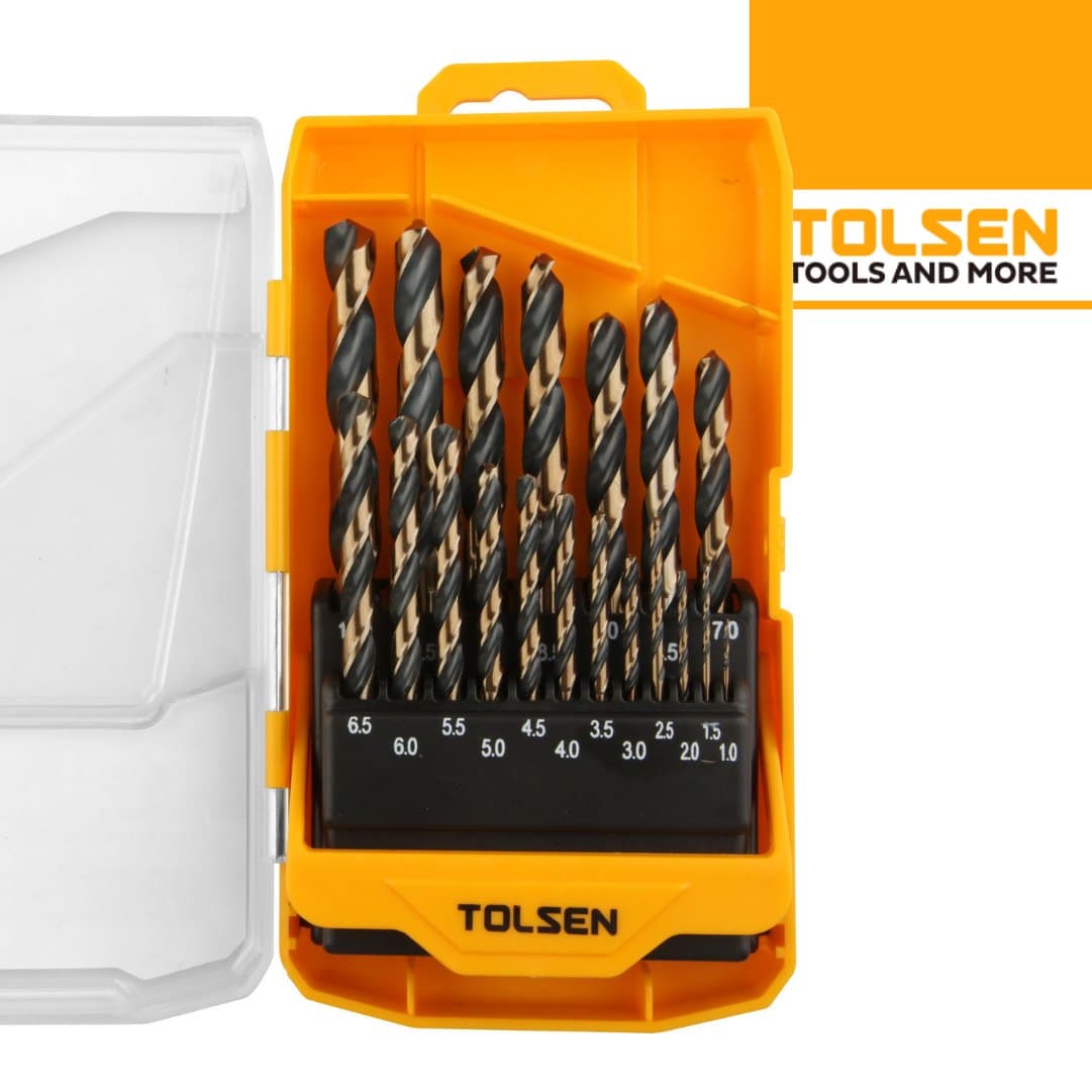 Conjunto Brocas Tolsen HSS Gold - 19PCS 