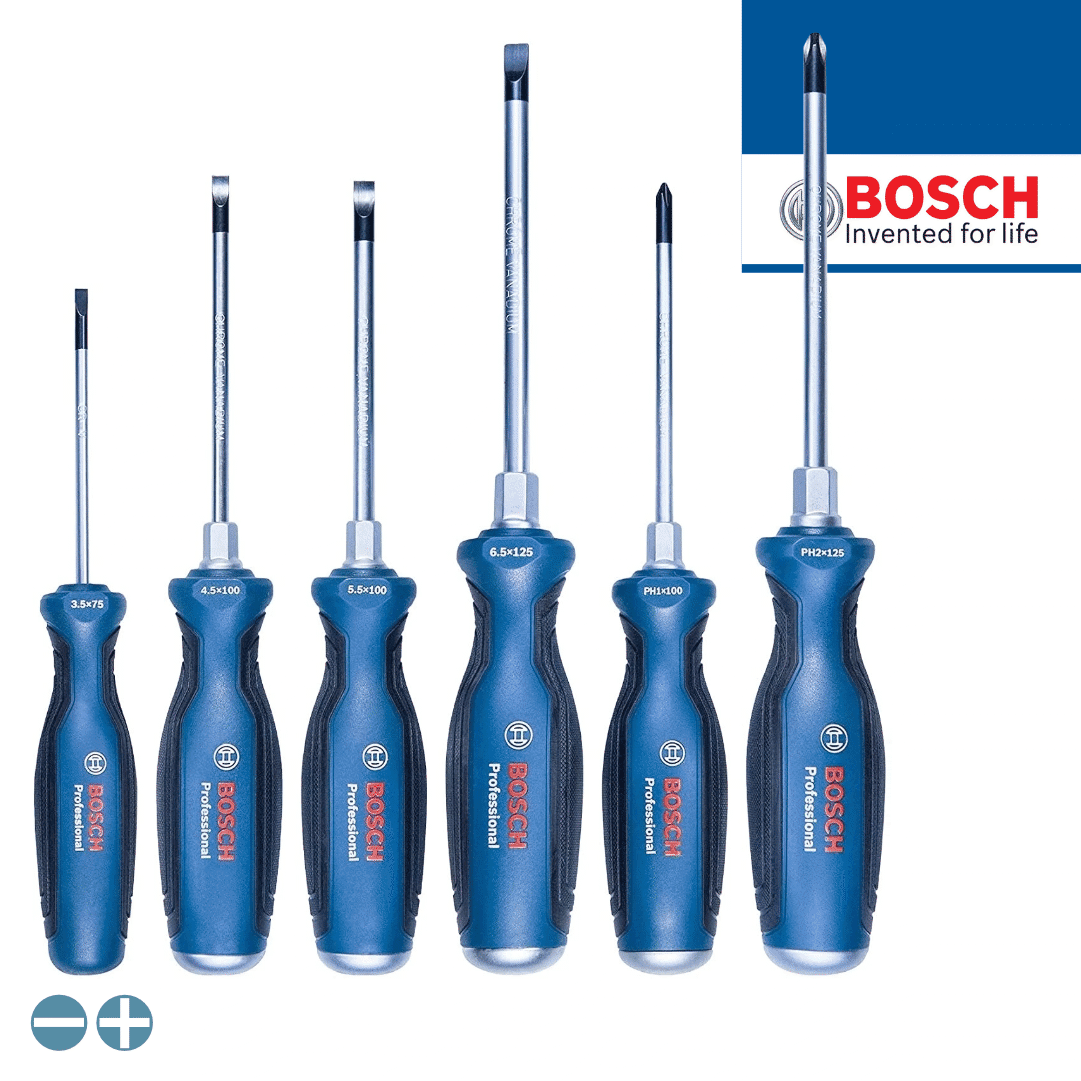 Jogo Chaves Fenda/PH Bosch - 6PCS