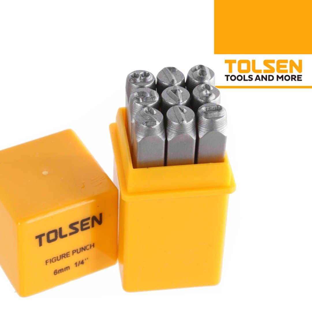 Jogo Numerário Pancada Tolsen 6MM - 9PCS 