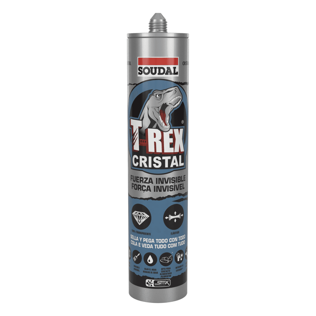 Cola e Veda T-Rex Cristal Soudal - 290ML
