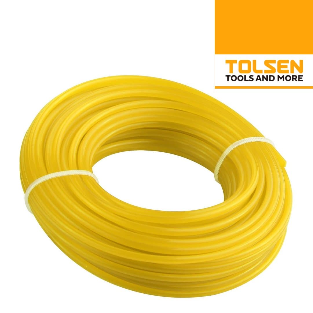 Fio Nylon Quadrado Tolsen p/ Roçadora 3MMX15MT 