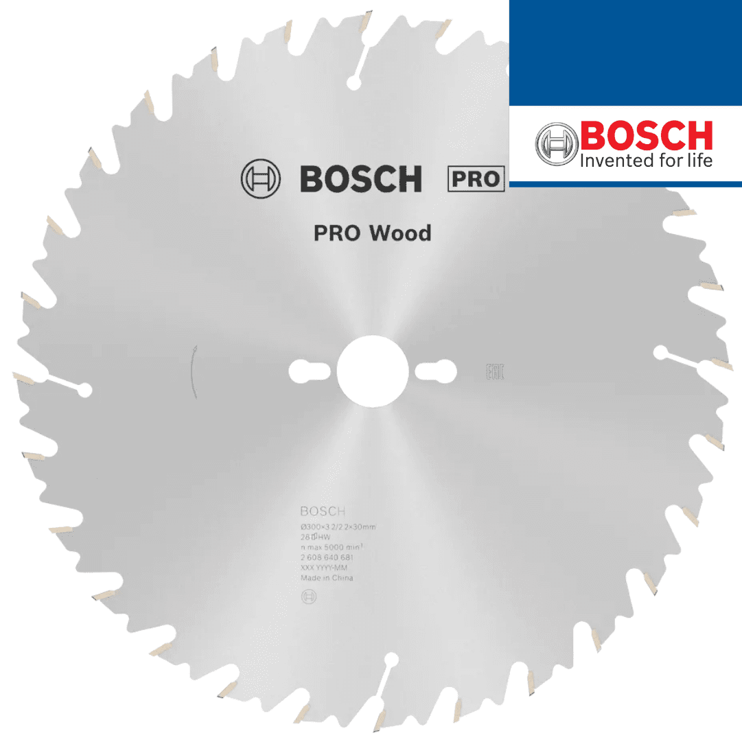 Disco Bosch Madeira p/ Serra Circular 300MMx3.2MM 30D (2608640681)