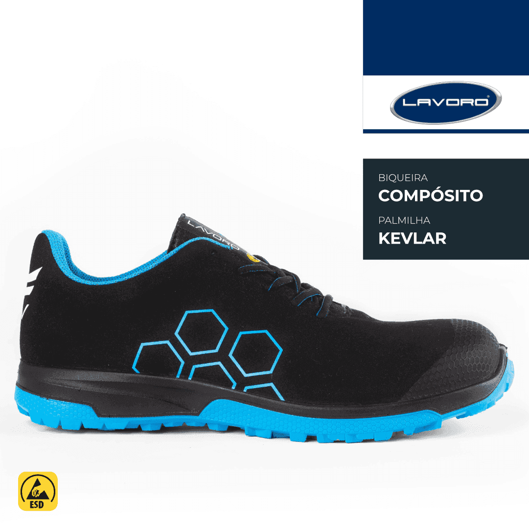 Sapatilha Segurança Lavoro Lynx Azul