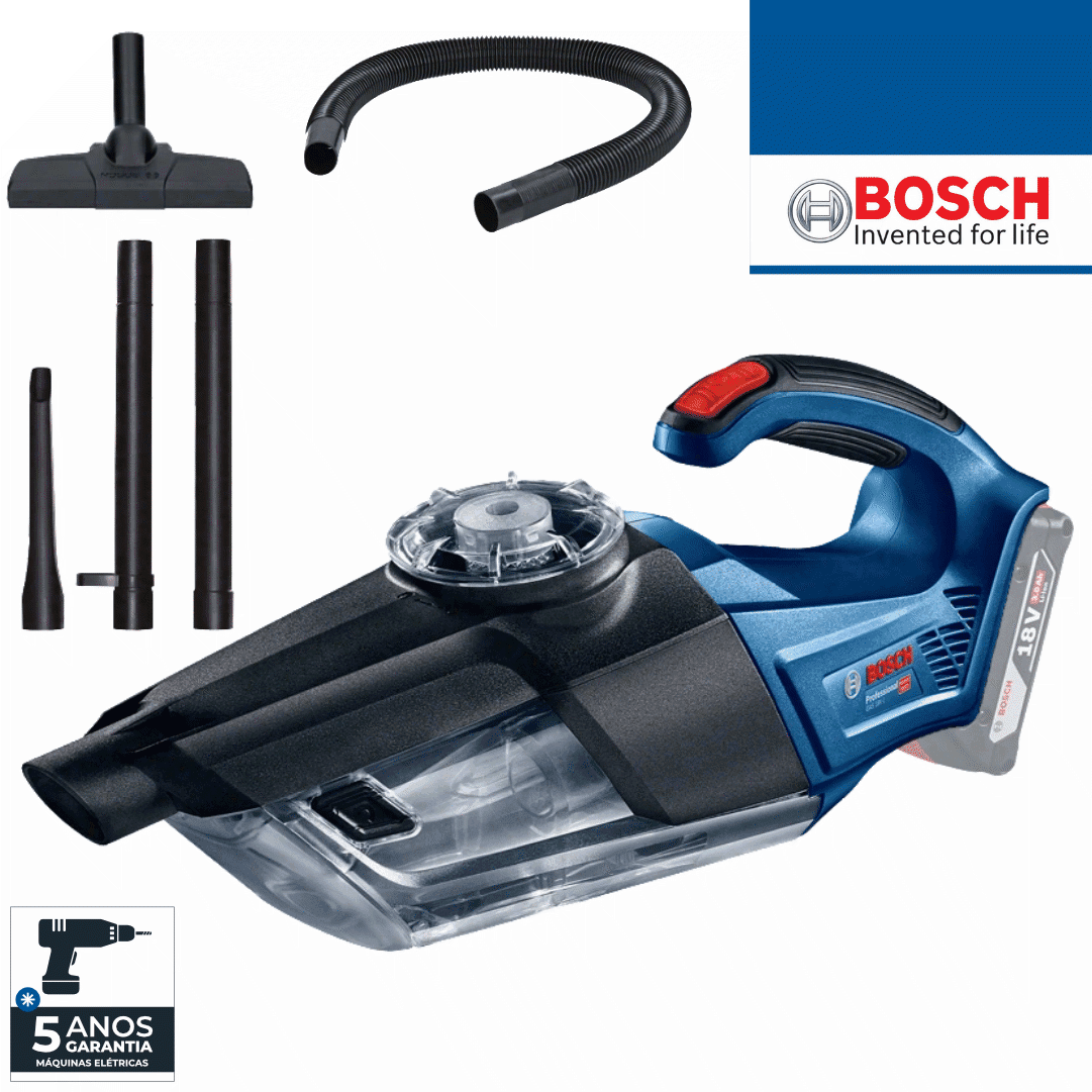Aspirador Bateria Bosch Profissional GAS 18V-1 + Acessórios (06019C6200)