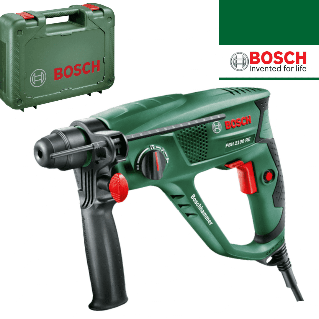 Martelo Perfurador Elétrico Bosch PBH 2100 + Mala (06033A9300)