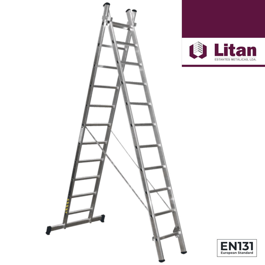 Escada Alumínio Dupla L66 Litan