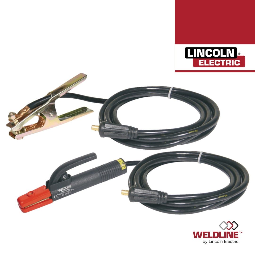 Kit Cabo Massa + Cabo Eletrodo Weldline by Lincoln p/ Bester 190C Multi