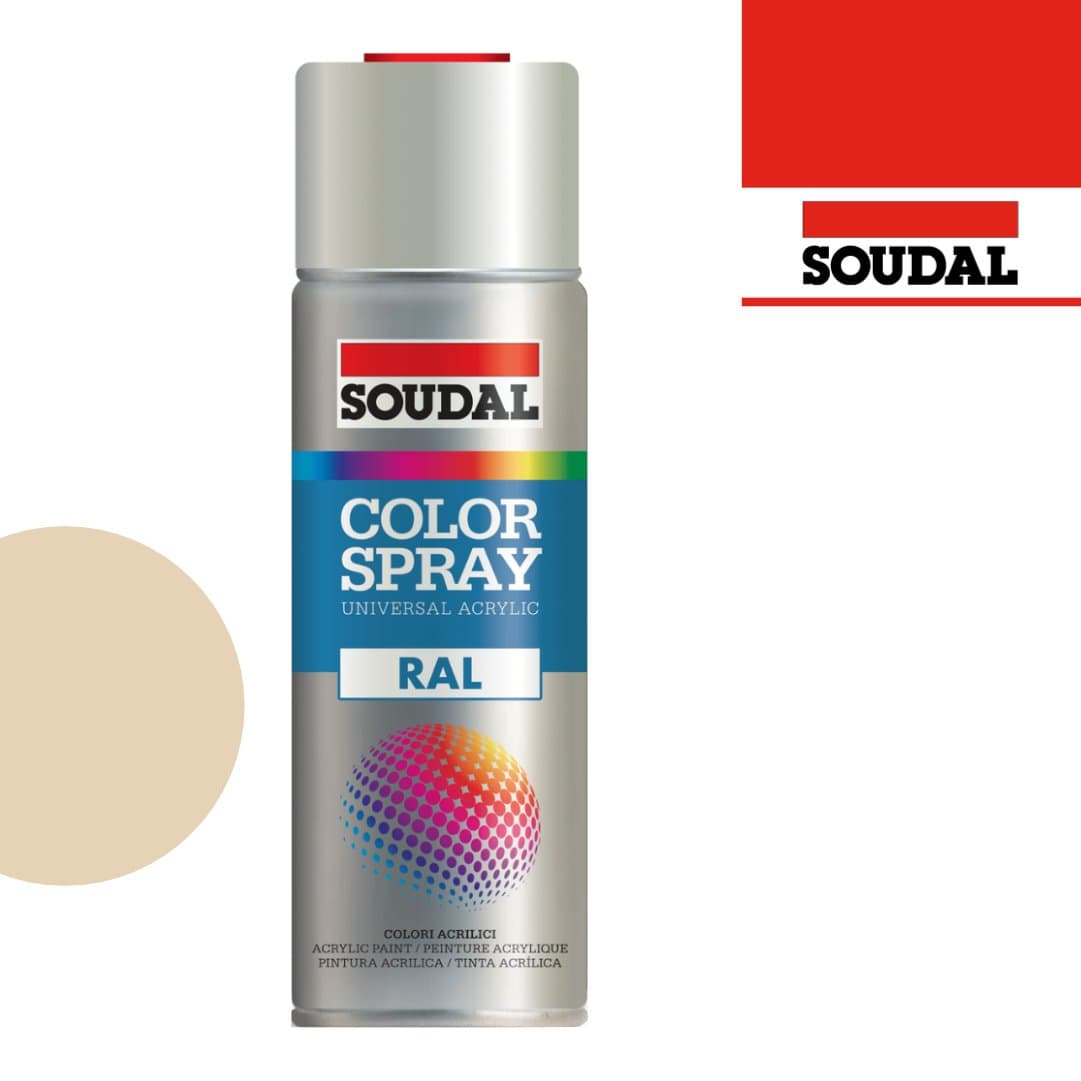 Spray Esmalte Acrílico RAL1015 Marfim - Soudal 400ML