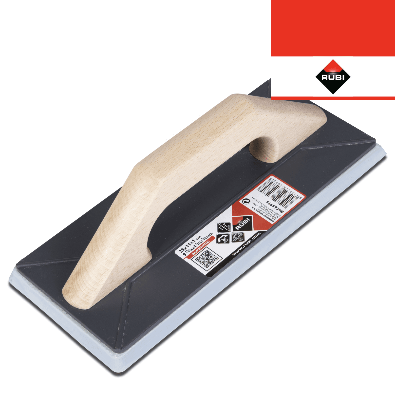 Espátula Borracha Maciça Rubi Superpro p/ Juntas (65975)