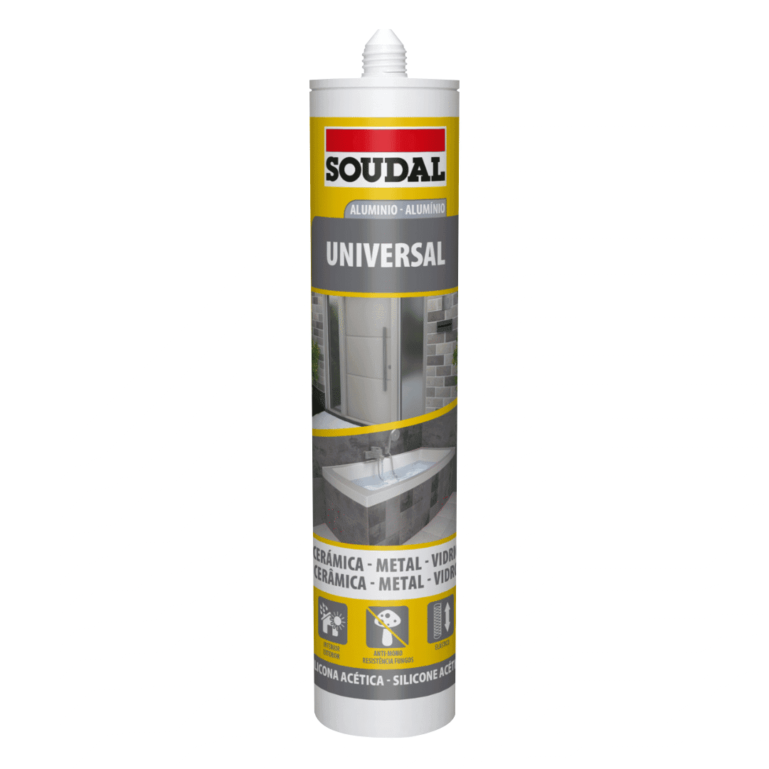 Silicone Soudal Universal Alumínio - 280ML