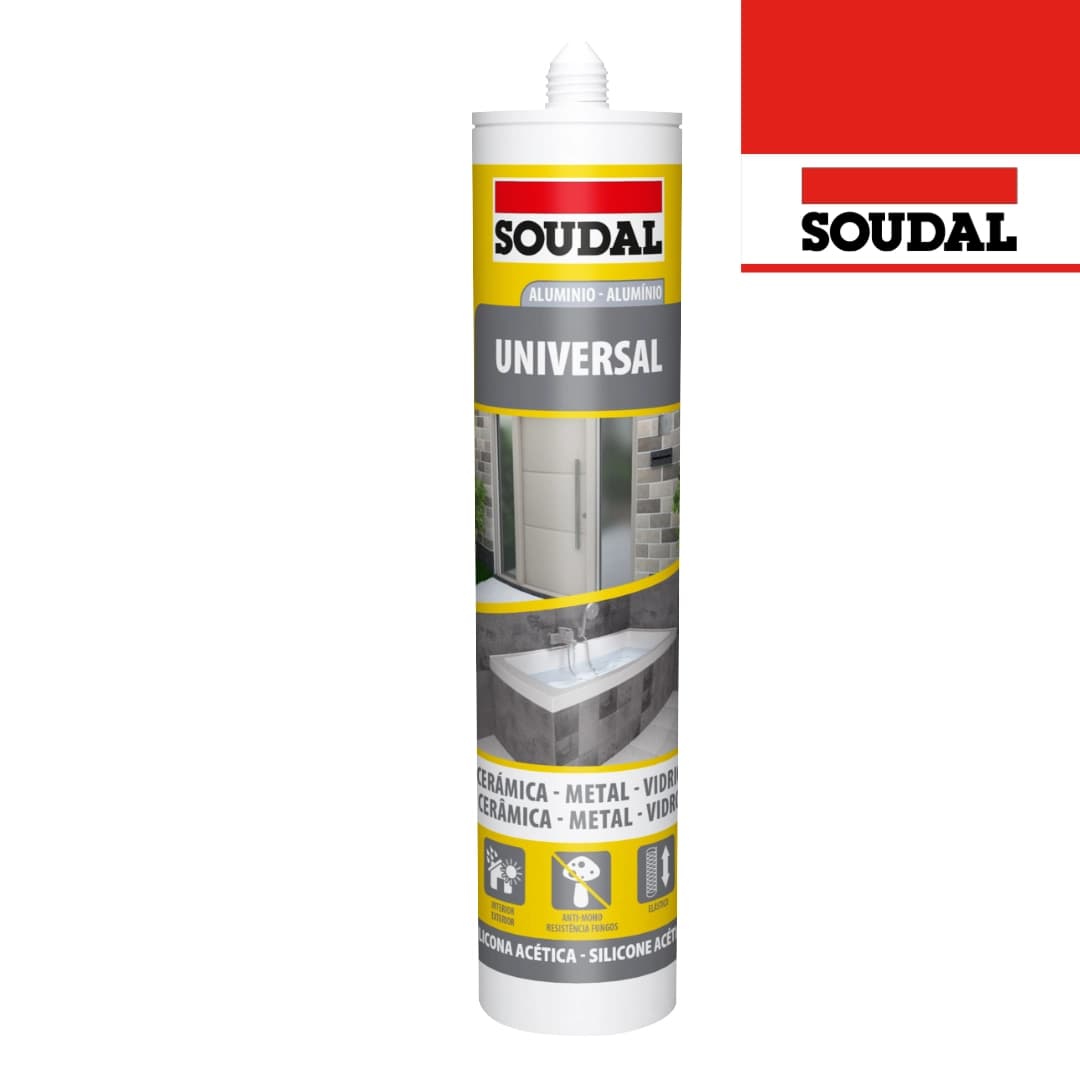Silicone Soudal Universal Alumínio - 280ML