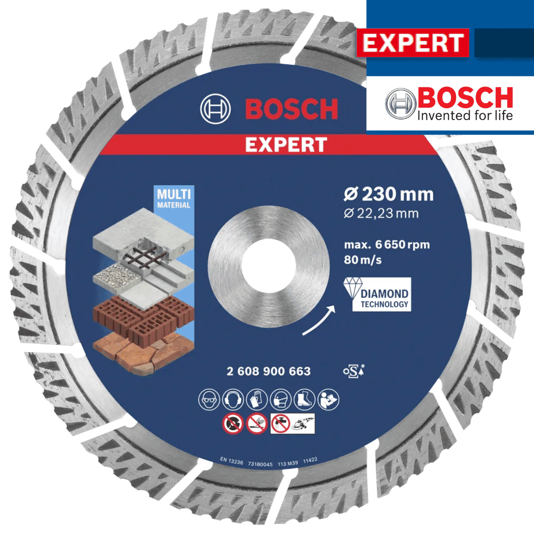 Disco Diamante Bosch Expert Multi Material 230MMx2,4MM (2608900663)