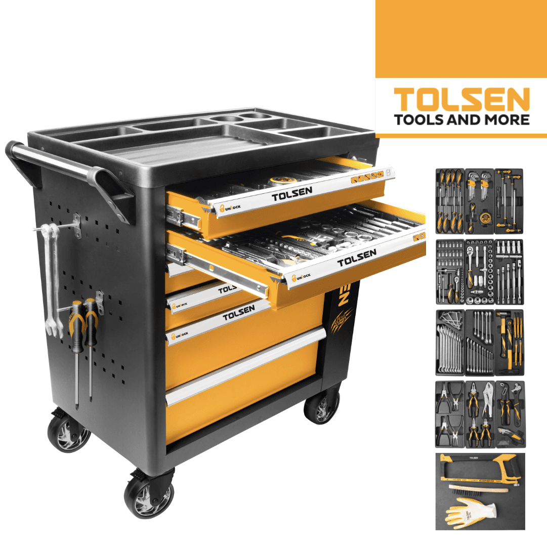 Carro Ferramentas Tolsen c/ Ferramentas - 175PCS