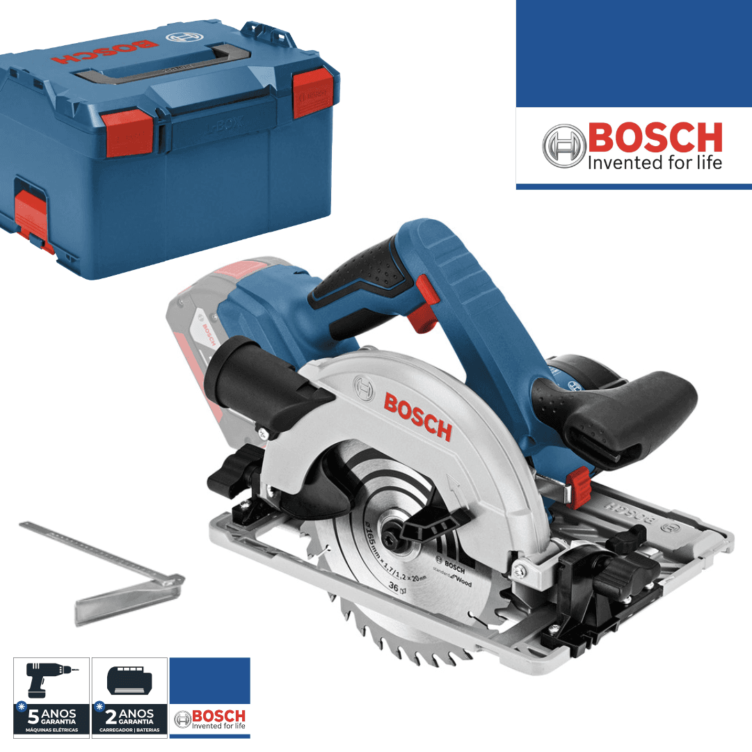 Serra Circular Bosch Profissional GKS 18V-57 G 165MM + Mala (06016A2101)