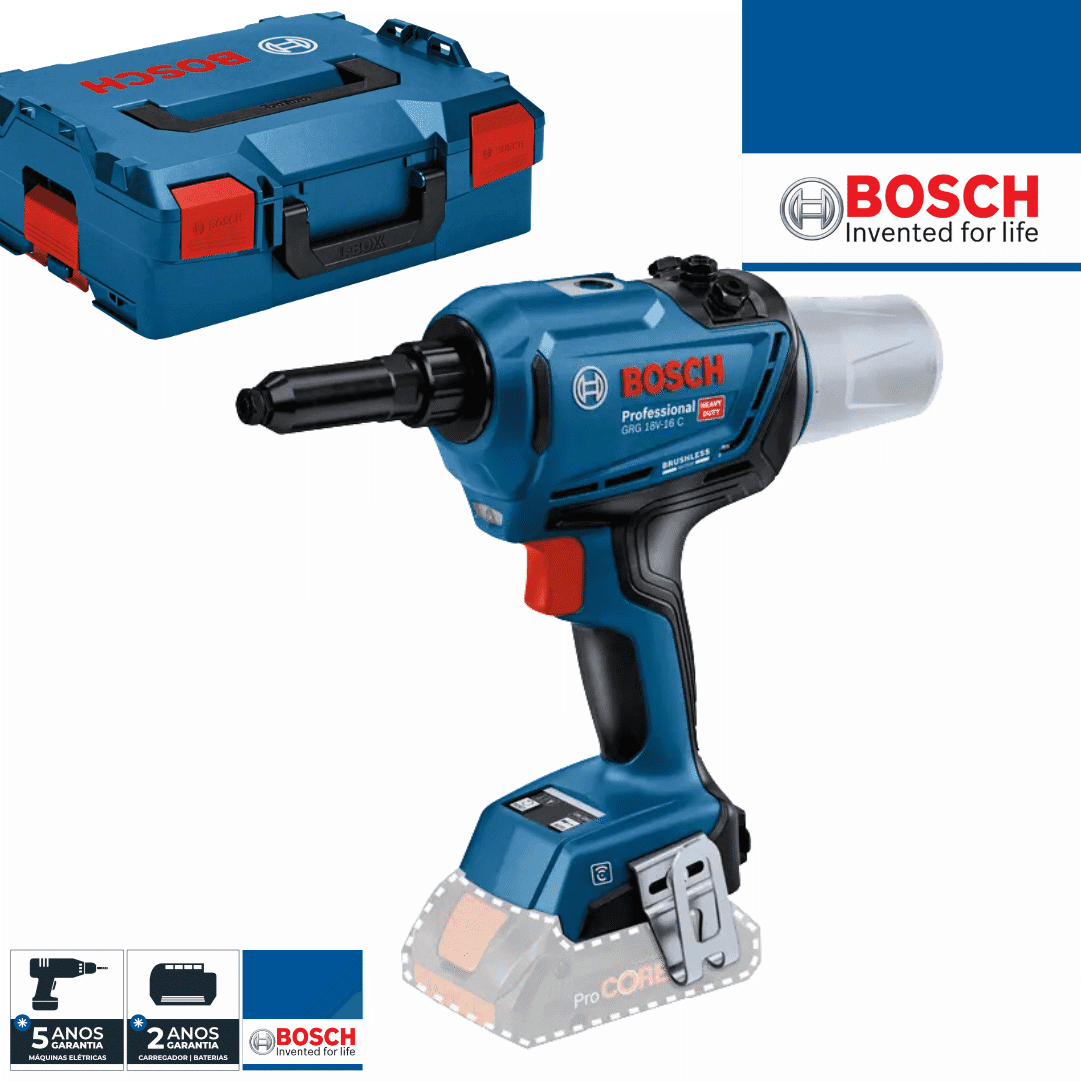 Rebitadora Bosch Profissional GRG 18V-16 C + Mala (06019K5002)