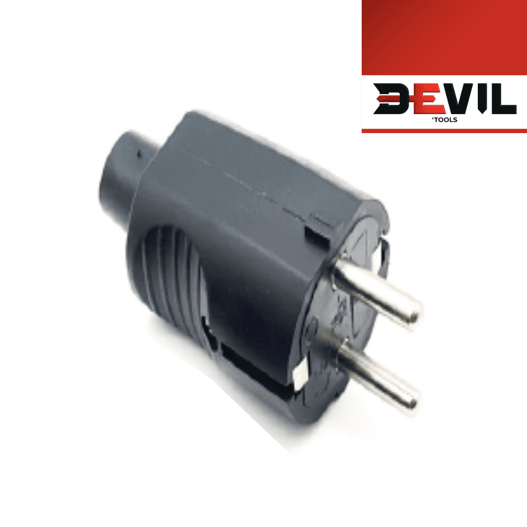 Ficha Macho Borracha Preta Devil'Tools (DV1620)